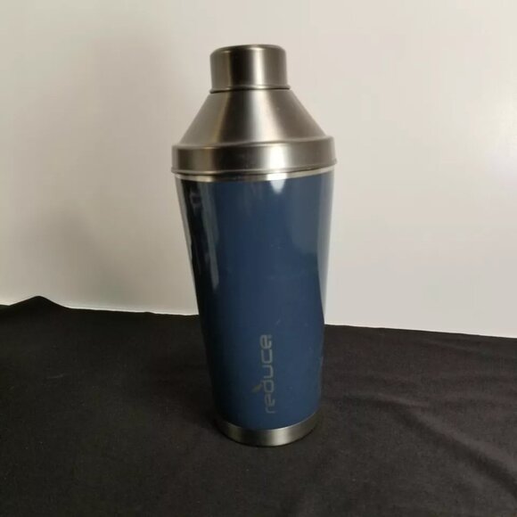 Reduce Cocktail 3-Piece Shaker Set with 10-oz. Lowball Tumblers (Slate) - NEW - Picture 2 of 7